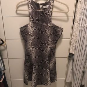 Elizabeth and James high neck dress.